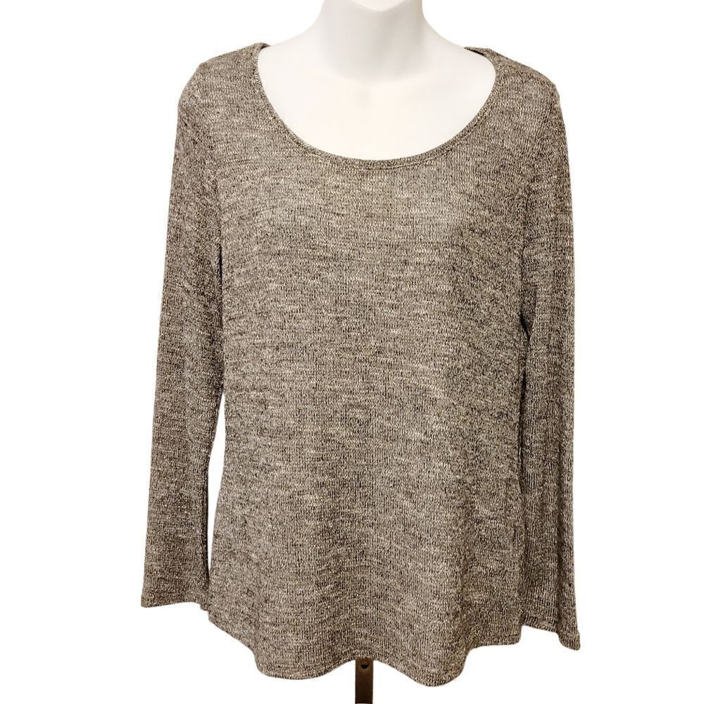 2/$20 Vintage Y2K Reitmans Silver Grey Top Blouse Size: Small